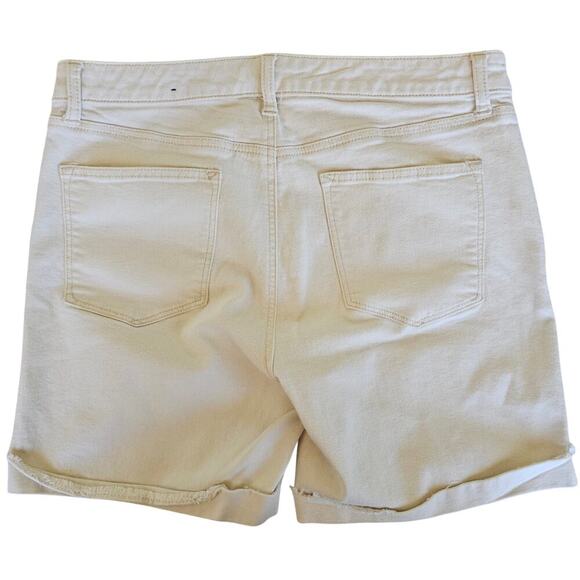 Talbots Womens Denim Jean Short White 12 Casual Summer Vacation Coastal - Picture 4 of 4